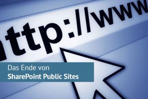 WWW Keine Öffentlichen Websites mehr von SharePoint